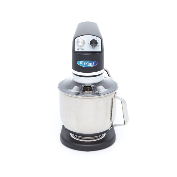 Maxima Gastro Planetenmischer - 7 l - Bis zu 2 kg Teig - Schwarz Matt
