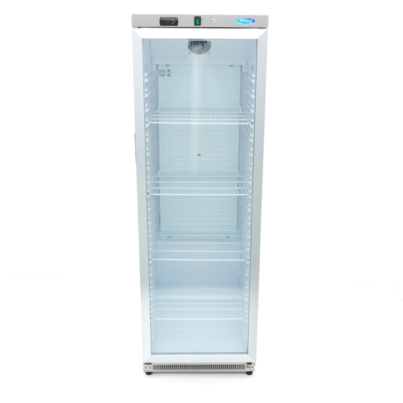 Maxima Gastro Kühlschrank - 400 l - Rostfreier Stahl - mit Glastür