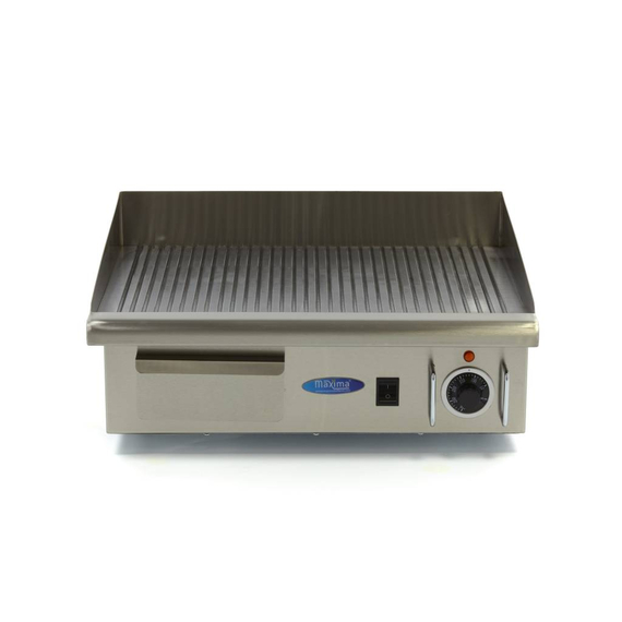 Maxima Gastro Grillplatte - Gerillt - 55 cm - inkl. Tropfschale