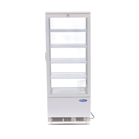Maxima Gastro Kühlvitrine - 98 l - 43 cm - Weiß