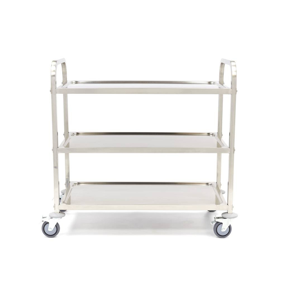 Maxima Gastro Servierwagen Edelstahl - 3 Regale