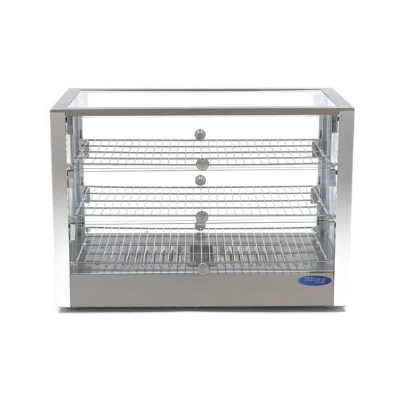 Maxima Gastro Wärmevitrine - 115 l - 70 cm - 3 Regale