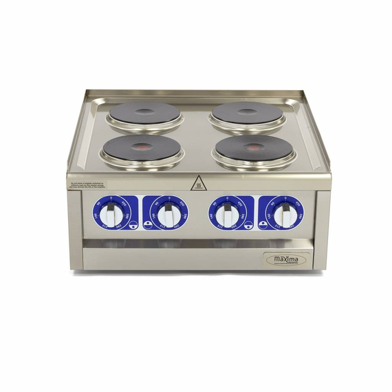 Maxima Gastro Kochfeld - 4 Brenner - Doppeleinheit - 60 cm Tief - 400 V