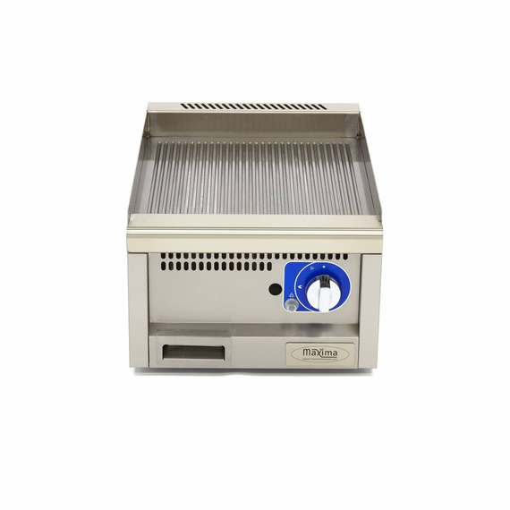 Maxima Gastro Grillplatte - Gerillt - Einzeleinheit - 60 cm Tief - Gas