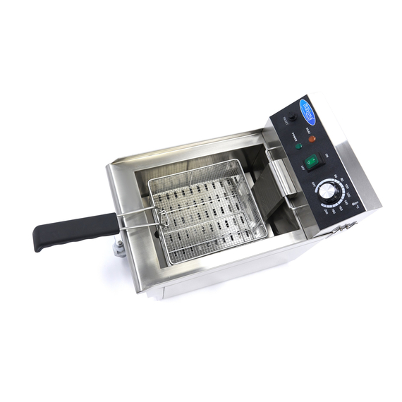 Maxima Gastro Fritteuse - 10 l - 1 Korb - mit Ablasshahn