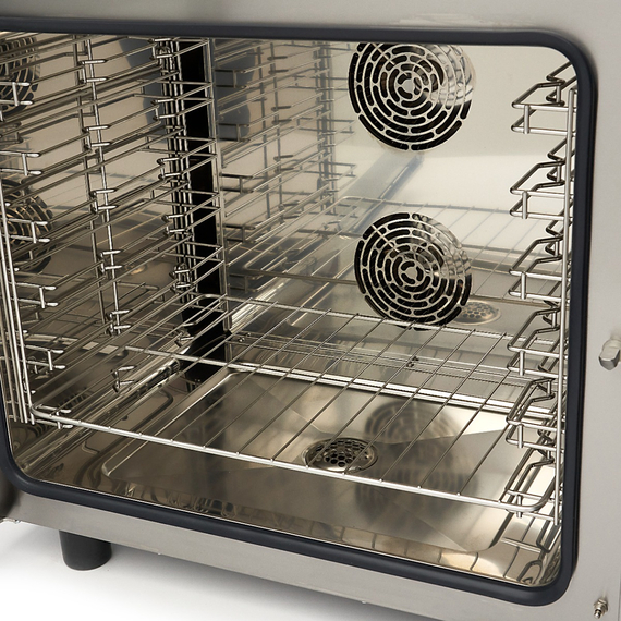 Maxima Gastro Combi - Dampfofen - Passt 6 Tabletts (1/1 GN / 60 x 40 cm) - Digital Anzeige - 400 V