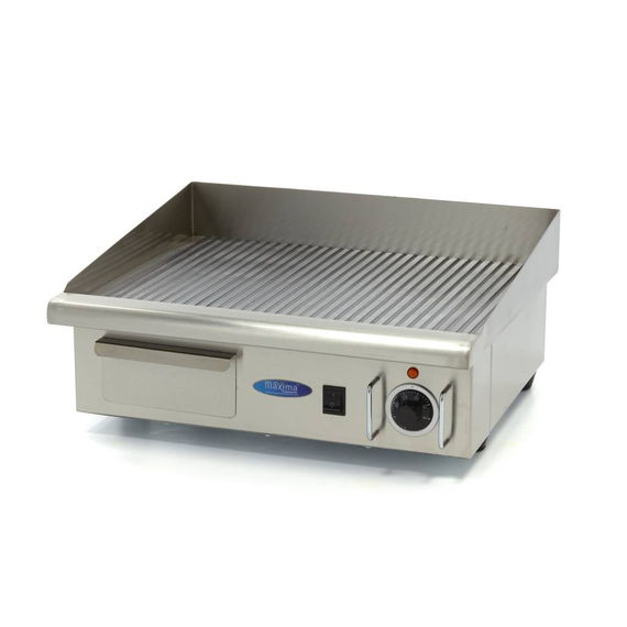 Maxima Gastro Grillplatte - Gerillt - 55 cm - inkl. Tropfschale