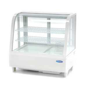 Maxima Gastro Glastürkühlschränke - 100 l - 68 cm - Weiß