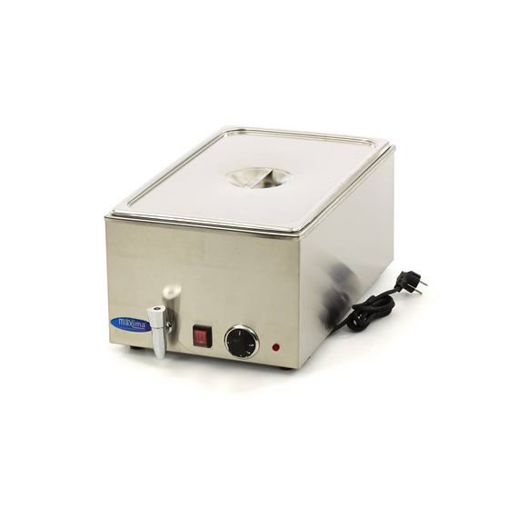 Maxima Gastro Bain Marie - mit Wasserhahn - inkl. 1/1 GN Set - Elektrisch
