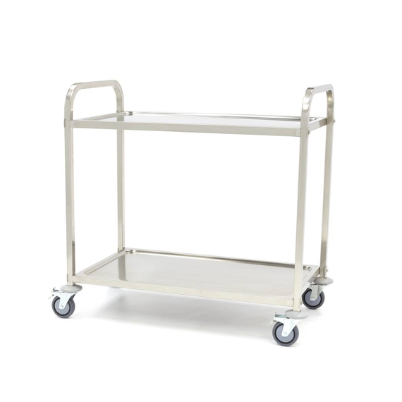 Maxima Gastro Servierwagen Edelstahl - 2 Regale