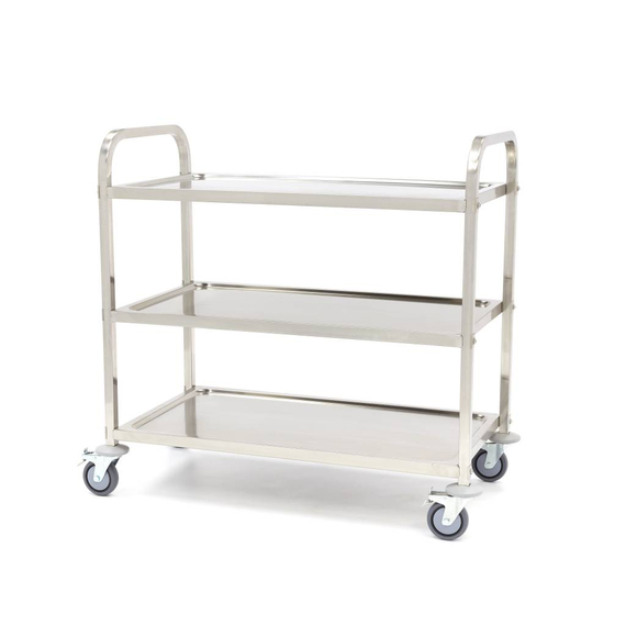 Maxima Gastro Servierwagen Edelstahl - 3 Regale
