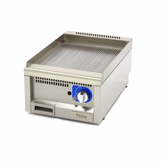 Maxima Gastro Grillplatte - Gerillt - Einzeleinheit - 60 cm Tief - Gas