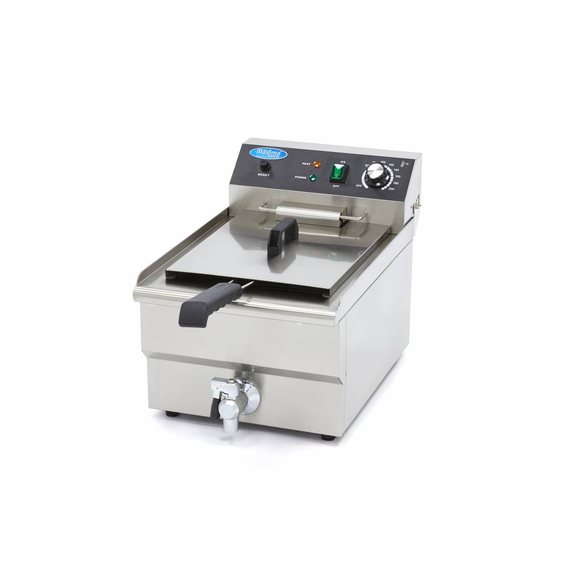 Maxima Gastro Fritteuse - 16 l - 1 Korb - mit Ablasshahn