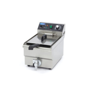 Maxima Gastro Fritteuse - 10 l - 1 Korb - mit Ablasshahn