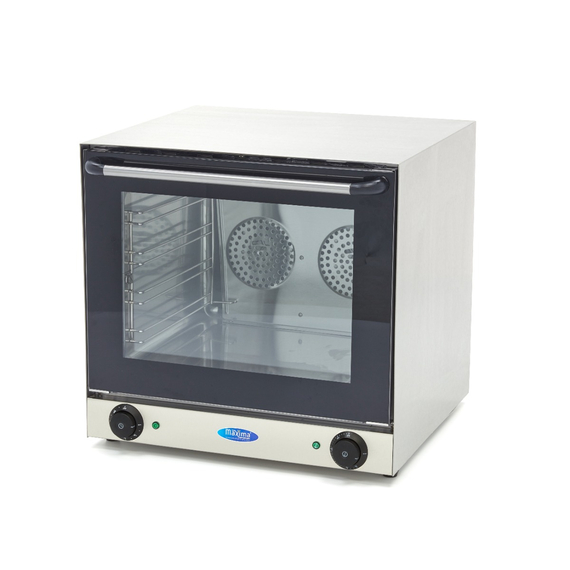 Maxima Gastro Konvektionsofen - Passt 4 Tabletts - Eingebauter Timer - Bis zu 300 ° C