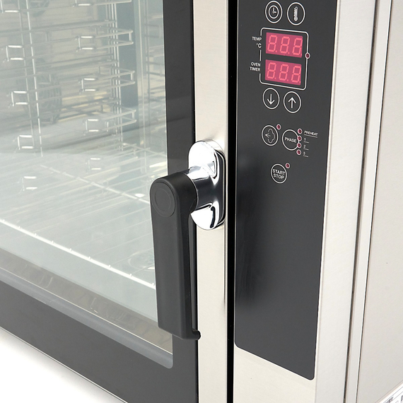 Maxima Gastro Combi - Dampfofen - Passt 6 Tabletts (1/1 GN / 60 x 40 cm) - Digital Anzeige - 400 V