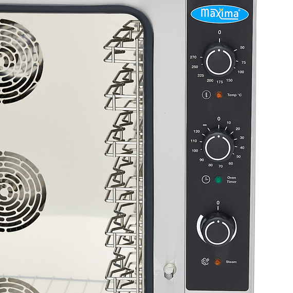 Maxima Gastro Combi - Dampfofen - Passt 10 Tabletts (1/1 GN / 60 x 40 cm) - Analog - 400 V