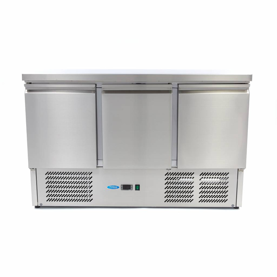 Maxima Gastro Kühltisch - 137 cm - 3 Türen