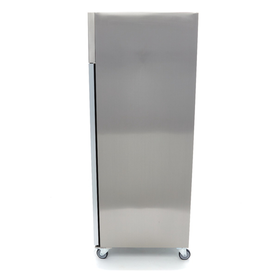 Maxima Gastro Kühlschrank - 600 l - 3 Einstellbare Regale (2/1 GN) - Rostfreier Stahl - mit Glastür