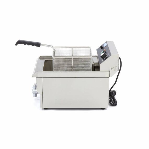 Maxima Gastro Fritteuse - 16 l - 1 Korb - mit Ablasshahn