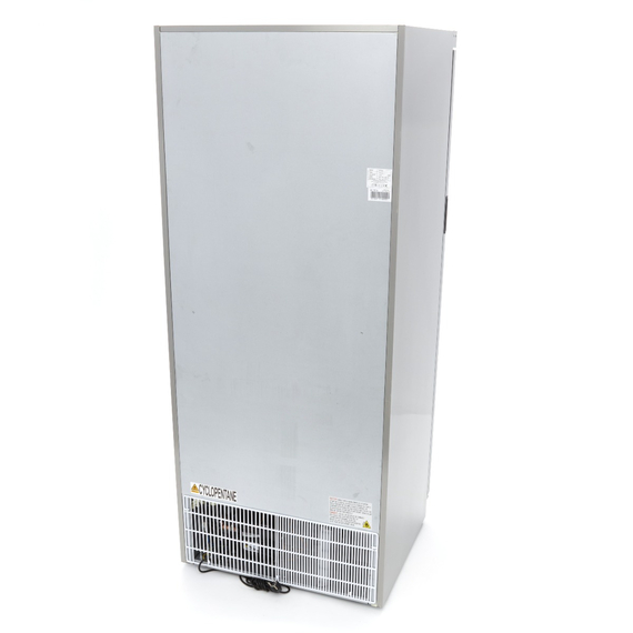 Maxima Gastro Gefrierschrank - 600 l - Rostfreier Stahl - mit Glastür