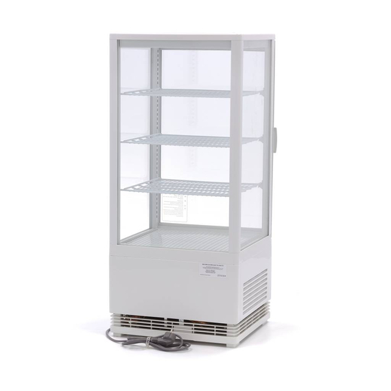 Maxima Gastro Kühlvitrine - 78 l - 43 cm - Weiß