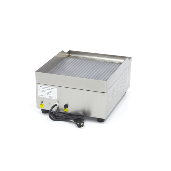Maxima Gastro Grillplatte - Gerillt - 36 cm - inkl. Tropfschale