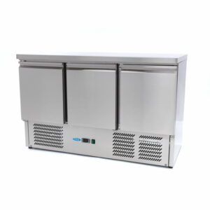 Maxima Gastro Kühltisch - 137 cm - 3 Türen