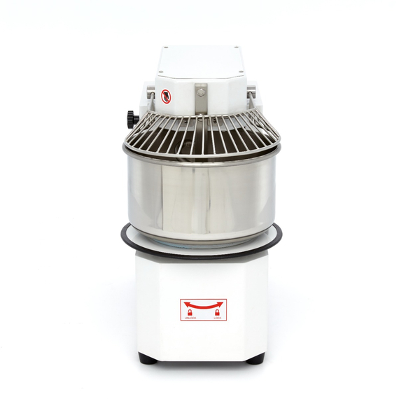 Maxima Gastro Teigmischer - 20 l - 12 kg Teig - 2 Geschwindigkeiten - Abnehmbare Schüssel