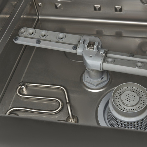 Maxima Gastro Geschirrspüler-Unterbau - 40 x 40 cm - mit Abfluss-, Spülenhilfe- und Seifenpumpen - 230 V
