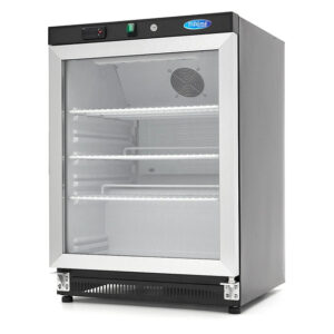 Maxima Gastro Kühlschrank - 200 l - Schwarz - mit Glastür