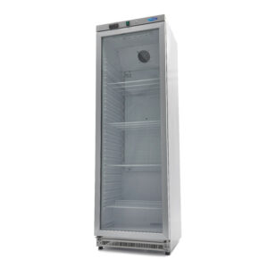 Maxima Gastro Kühlschrank - 400 l - Rostfreier Stahl - mit Glastür