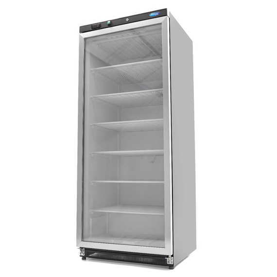 Maxima Gastro Gefrierschrank - 600 l - Schwarz - mit Glastür