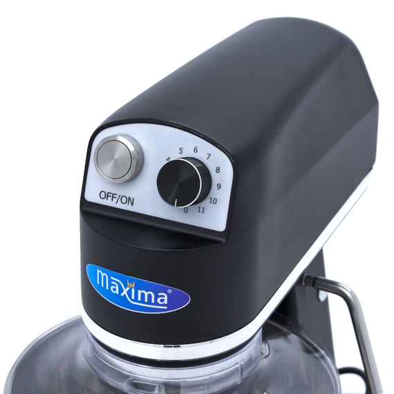 Maxima Gastro Planetenmischer - 7 l - Bis zu 2 kg Teig - Schwarz Matt