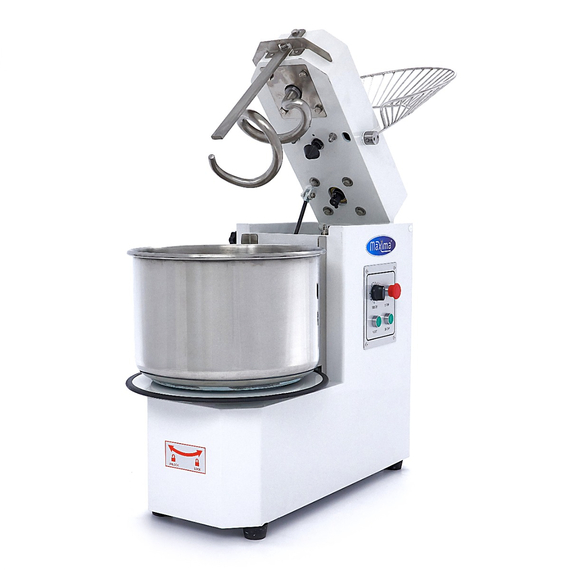 Maxima Gastro Teigmischer - 30 l - 18 kg Teig - 2 Geschwindigkeiten - Abnehmbare Schüssel