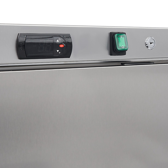 Maxima Gastro Gefrierschrank - 400 l - 6 Feste Regale - Rostfreier Stahl