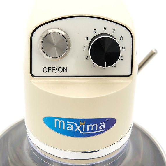 Maxima Gastro Planetenmischer - 7 l - Bis zu 2 kg Teig - Elfenbein