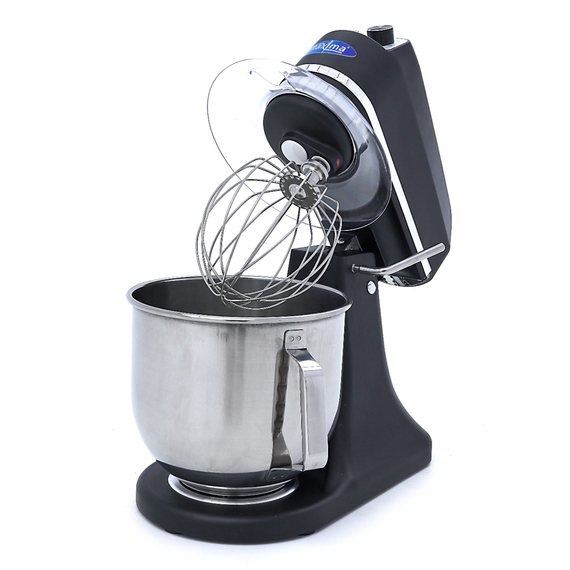 Maxima Gastro Planetenmischer - 7 l - Bis zu 2 kg Teig - Schwarz Matt