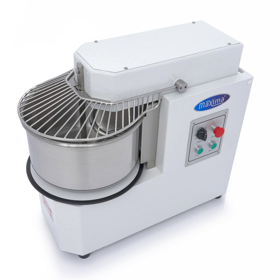 Maxima Gastro Teigmischer - 20 l - 12 kg Teig - 2 Geschwindigkeiten - Abnehmbare Schüssel