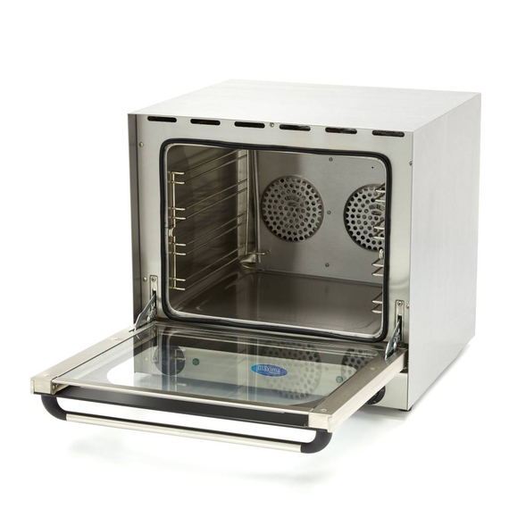 Maxima Gastro Konvektionsofen - Passt 4 Tabletts - Eingebauter Timer - Bis zu 300 ° C