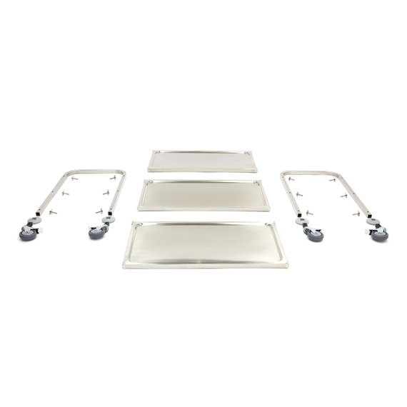 Maxima Gastro Servierwagen Edelstahl - 3 Regale