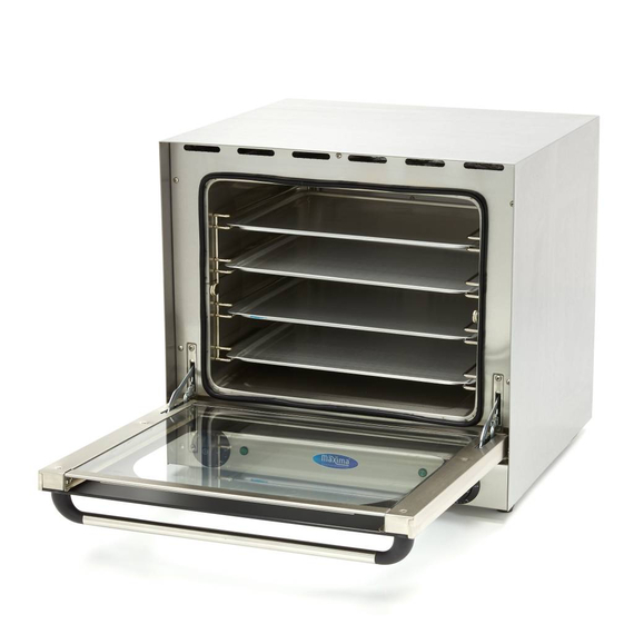 Maxima Gastro Konvektionsofen - Passt 4 Tabletts - Eingebauter Timer - Bis zu 300 ° C