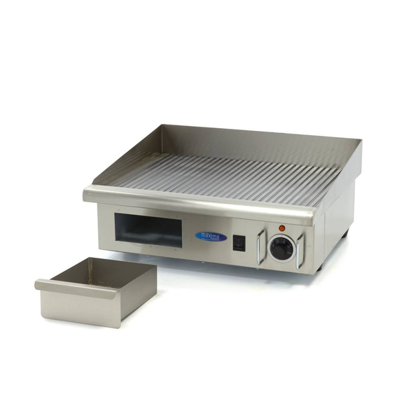 Maxima Gastro Grillplatte - Gerillt - 55 cm - inkl. Tropfschale