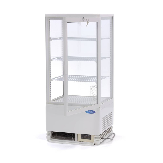 Maxima Gastro Kühlvitrine - 78 l - 43 cm - Weiß