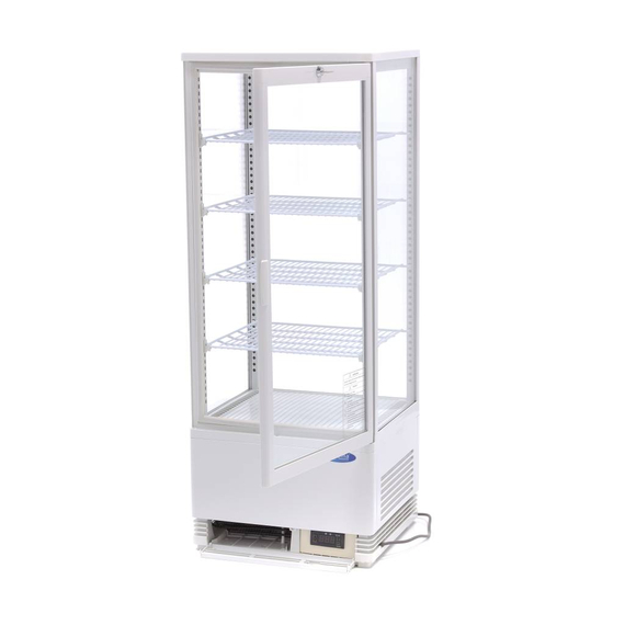 Maxima Gastro Kühlvitrine - 98 l - 43 cm - Weiß