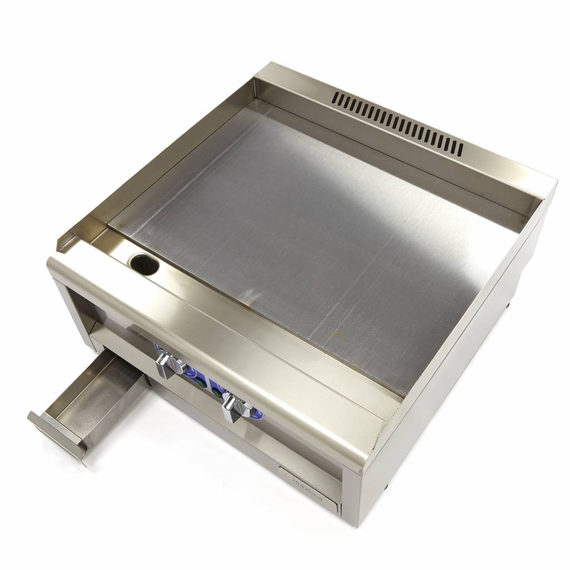 Maxima Gastro Grillplatte - Glatt - Doppeleinheit - 60 cm Tief - Elektrisch - 400 V