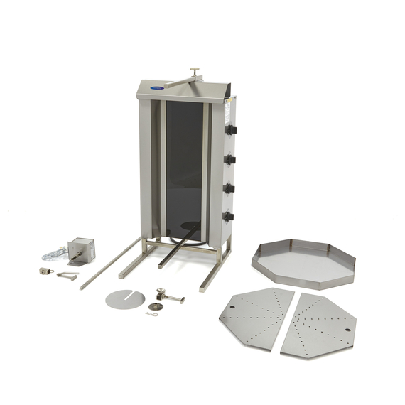 Maxima Gastro Dönergrill - 4 Brenner - 50 kg Fleisch - Elektrisch