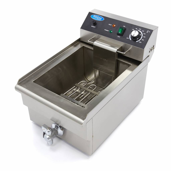 Maxima Gastro Fritteuse - 16 l - 1 Korb - mit Ablasshahn