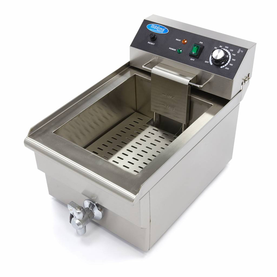 Maxima Gastro Fritteuse - 16 l - 1 Korb - mit Ablasshahn