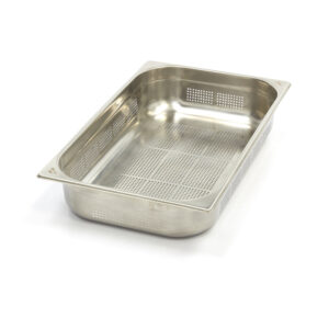 Maxima Gastro Gastronormbehälter - 1/1 GN - 10 cm Tief - Edelstahl - Perforiert